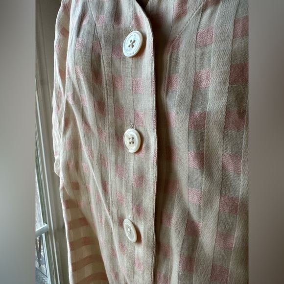 100% Linen Vintage top - Picture 3 of 3